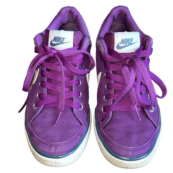 NIKE Womens Purple  Capri III Canvas Skate Sneaker women’s size 6 youth 4.5 - Picture 2 of 11